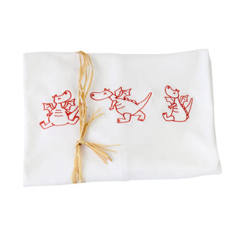 Organic Cotton Baby Blanket - Welsh Dragons