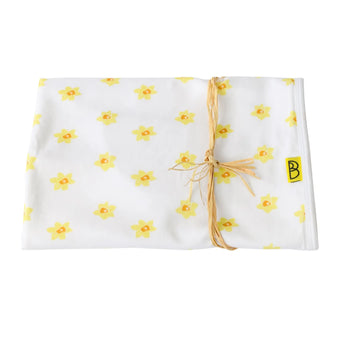 Organic Cotton Baby Blanket - Daffodil Design