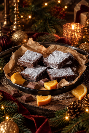 Festive Chocolate Orange Brownies