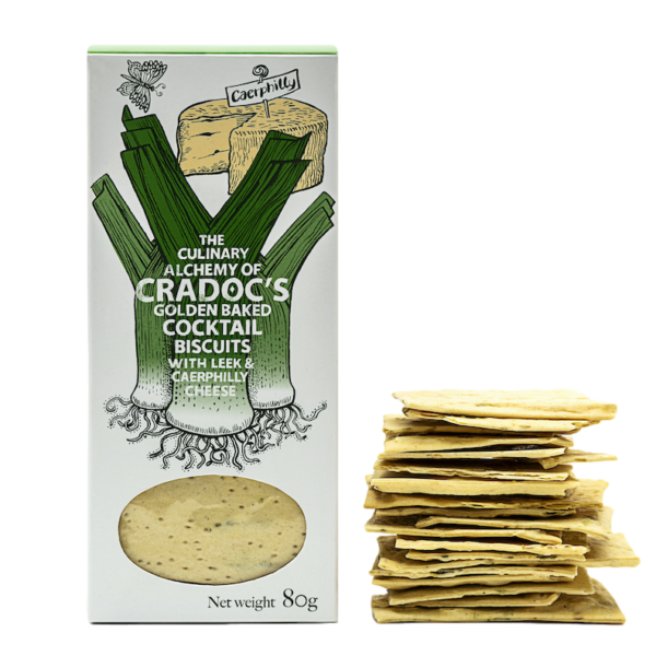 Leek and Caerphilly Cheese Crackers