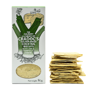 Leek and Caerphilly Cheese Crackers