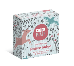 White Chocolate and Cranberry Festive Fudge 150g