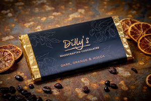 Dilly's Dark Orange & Mocha Bar 100g