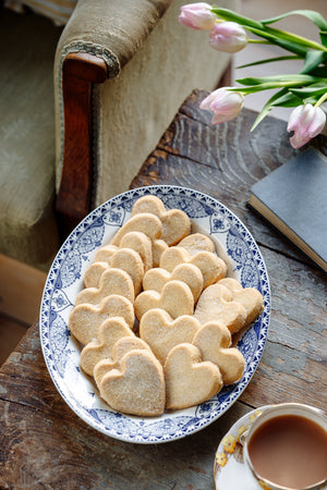 20 Heart Shaped Butter Shortbread